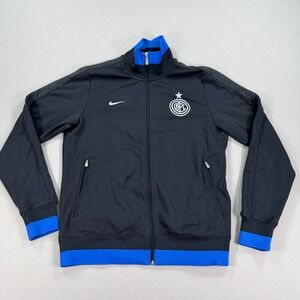 Nike Inter Milan Authentic Football Jacket 478212-010 Men's Large Full Zip